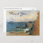 Carte Postale La côte rocheuse de Gauguin (Devant / Derrière)