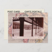 Carte Postale La cour du palais de Marrakech (Devant / Derrière)