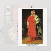 Carte Postale La Cour Jester Barbarossa Par Diego Velazquez (Devant / Derrière)