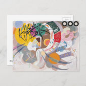Carte Postale La courbe dominante de Kandinsky Abstraite (Devant / Derrière)