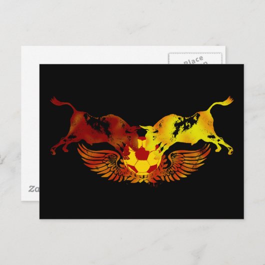 Carte Postale La course des taureaux (Devant / Derrière)