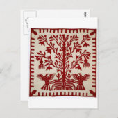 Carte Postale La courtepointe de présentation de Oahu, c. 1855-1 (Devant / Derrière)