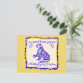 Carte Postale La courtepointe léopard (Debout devant)