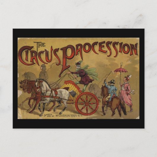 Carte Postale La couverture arrière de la procession du cirque (Devant)
