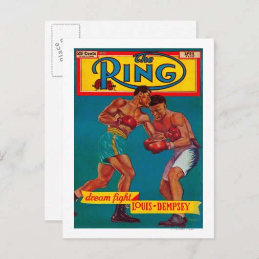 Carte Postale La couverture du magazine Ring (Devant / Derrière)