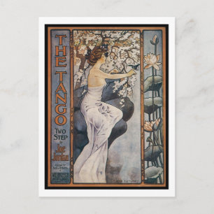 Carte Postale La couverture Vintage du livre de chansons Tango