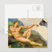 Carte Postale La Création D'Adam Parody (Devant / Derrière)