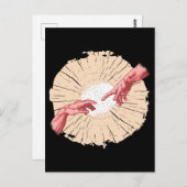 Carte Postale La création d'Adam peinture d'art italien (Devant / Derrière)