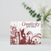 Carte Postale La créativité ne dort jamais (Debout devant)