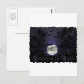 Carte Postale La créature de la nuit la plus sombre (Devant / Derrière)