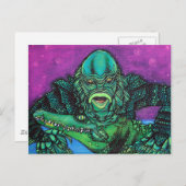 Carte Postale La créature vit (Devant / Derrière)