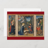 Carte Postale La crèche Beau Noël Religieux (Devant / Derrière)