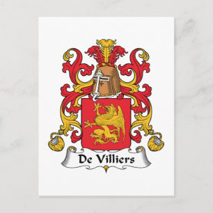 Carte Postale La crête De Famille De Villiers