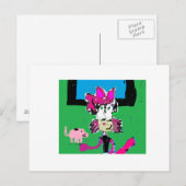 Carte Postale LA Critter Cici le Chat s'enrichir idée (Devant / Derrière)