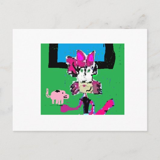 Carte Postale LA Critter Cici le Chat s'enrichir idée (Devant)