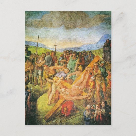 Carte Postale La Crucifixion de Saint Pierre (Devant)