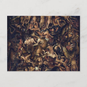 Carte Postale La Crucifixion Le jugement Dernier de Jan Van Eyck