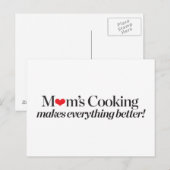 Carte Postale La Cuisine de maman rend tout mieux (Devant / Derrière)