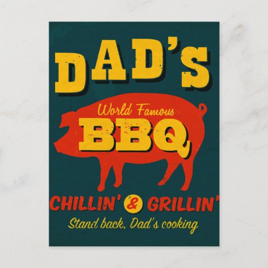 Carte Postale La Cuisine de papa (Devant)
