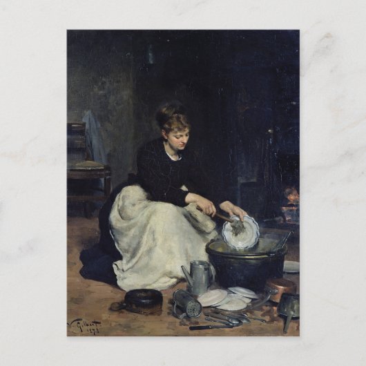 Carte Postale La Cuisine Lave-Linge (Devant)