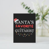 Carte Postale La Cute guitariste préférée de père Noël (Debout devant)