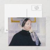 Carte Postale La dame à la table de thé (Devant / Derrière)