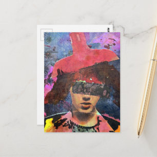 Carte Postale La Dame au Chapeau Abat-Jour