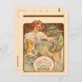 Carte Postale La dame aux coiffes (Devant / Derrière)