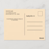 Carte Postale La dame aux coiffes (Dos)