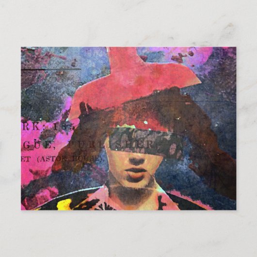 Carte Postale La Dame Casquette Lampshade (Devant)