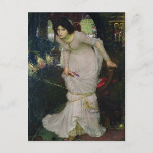 Carte Postale La Dame de Shallot par John Waterhouse (Devant)