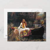 Carte Postale La Dame de Shalott (Devant / Derrière)