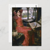 Carte Postale La Dame de Shalott de Waterhouse (Devant / Derrière)