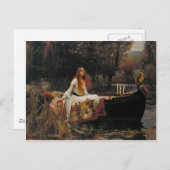 Carte Postale La Dame de Shalott, John William Waterhouse (Devant / Derrière)