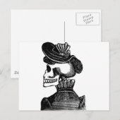 Carte Postale La Dame de Squelette. Vers le début des années 190 (Devant / Derrière)