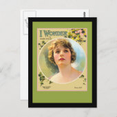 Carte Postale La Dame des années 1920 (Devant / Derrière)