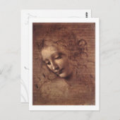 Carte Postale La Dame des Cheveux Disheveled (Devant / Derrière)