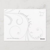 Carte Postale La Dame des Cheveux Disheveled (Dos)