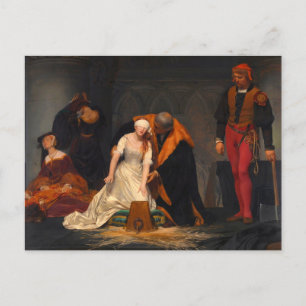 Carte Postale La Dame d'exécution Jane Grey Paul Delaroche 1833