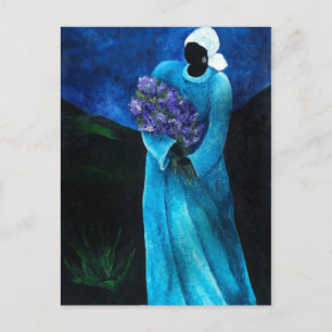 Carte Postale La Dame en Bleu 2009