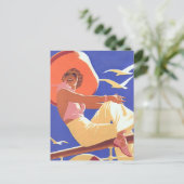 Carte Postale La Dame en croisière (Debout devant)