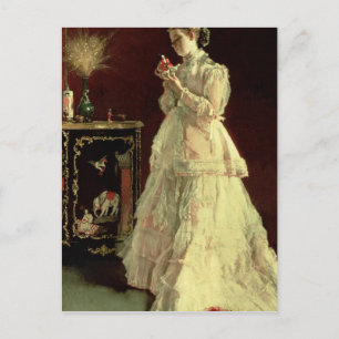 Carte Postale La Dame en rose, 1867