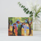 Carte Postale La Dame En Veste Verte August Macke (Debout devant)