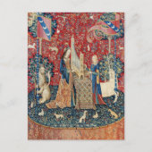 Carte Postale La Dame et la licorne, Audition (Devant)