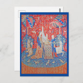 Carte Postale La Dame et la licorne / Audition (Devant / Derrière)