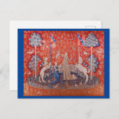 Carte Postale La Dame et la licorne / Goût (Devant / Derrière)