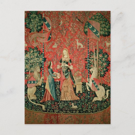 Carte Postale La Dame et la licorne : 'Odeur' (Devant)