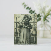 Carte Postale La Dame et la mort (Debout devant)