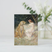 Carte Postale La dame et le tigre | Église Frederick Stuart (Debout devant)