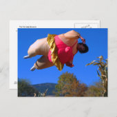 Carte Postale La Dame Graisse Rebondit (Devant / Derrière)